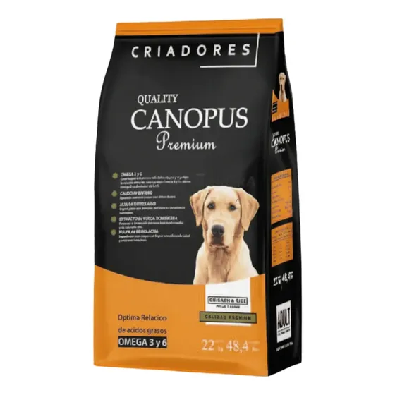 Alimento Seco Canopus Perro Adulto 22 Kg Premium Criadores