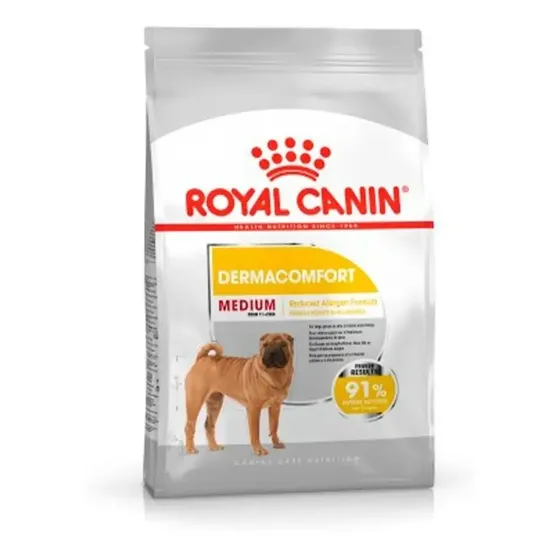 Alimento Royal Canin Size Health Nutrition Medium Dermacomfort para perro adulto de raza mediana sabor mezcla