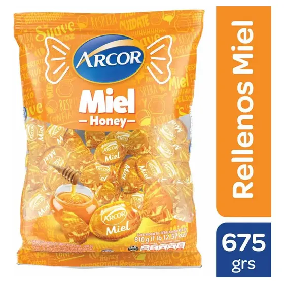 Oferta! Caramelos Arcor Relleno Miel Honey Clasico 675g 135u