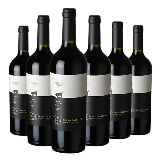 Vino Perro Callejero Blend De Malbec Caja X 6