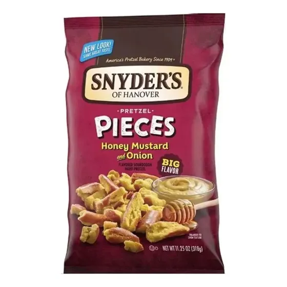 Snyders Pretzels Pieces Honey Mustard & Onion 318grs Usa
