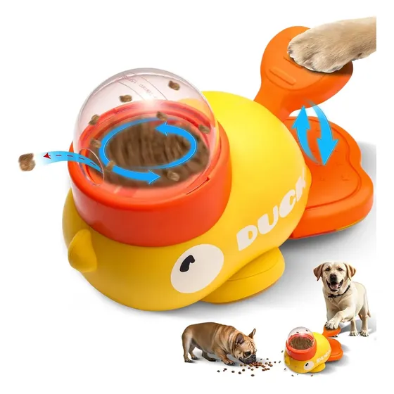 Juguete Interactivo Para Perros Dispensador De Alimento Duck