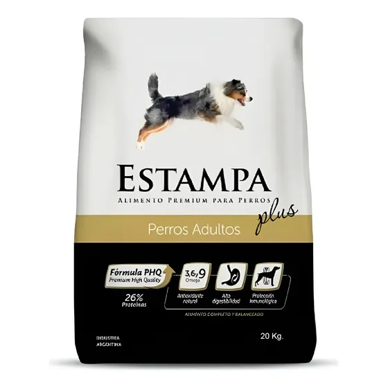 Alimento Premium Estampa Plus Perro Adulto X 20kg Nuska