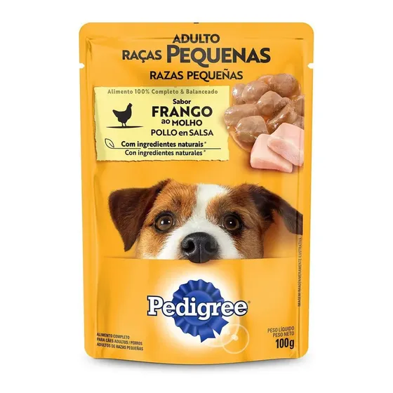 Alimento Pedigree Óptima Digestión En salsa razas pequeñas para perro adulto de raza pequeña sabor pollo