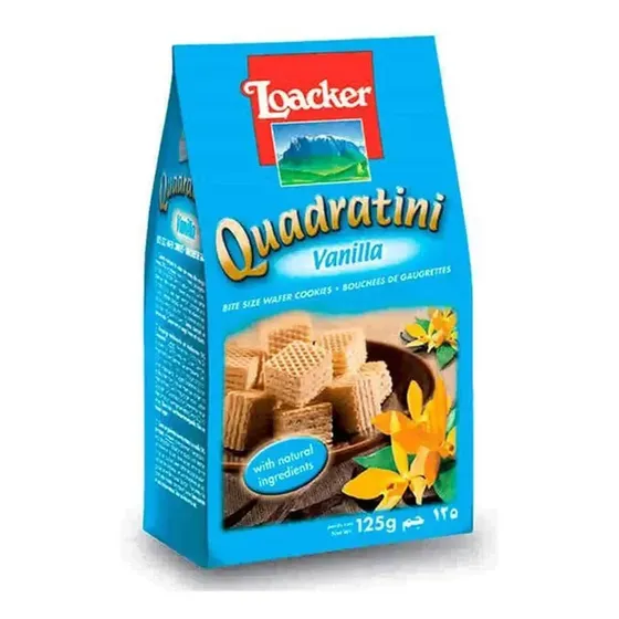 Galletitas Italianas Loacker Quadratini Vainilla