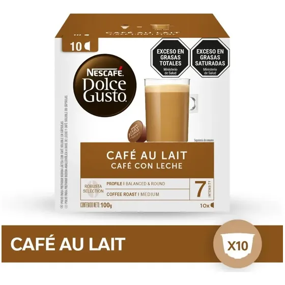 Cápsulas Café Au Lait Nescafé® Dolce Gusto® X10