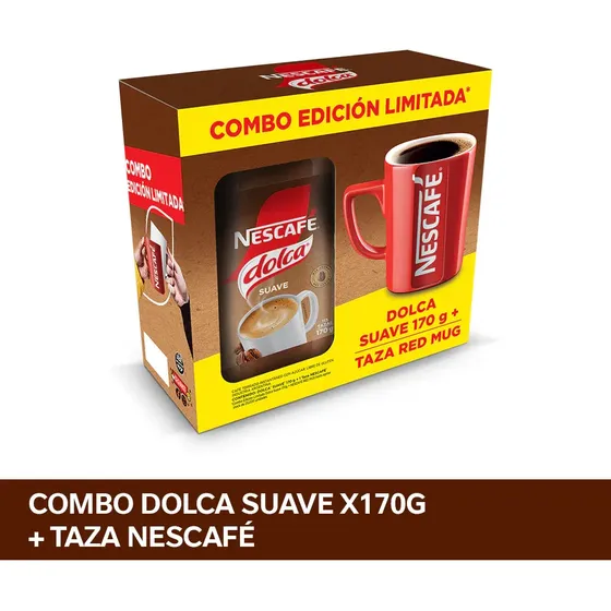Oferta! Combo Cafe Nascafe Dolca Suave 170g + Taza Red Mug