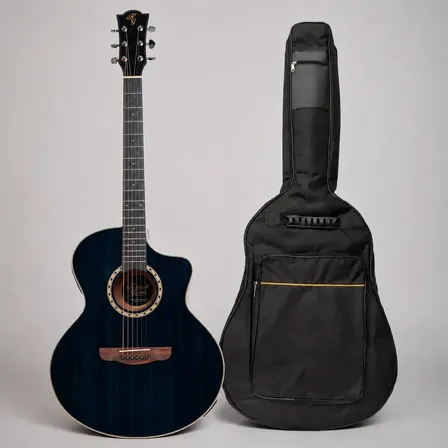 Guitarra Electroacustica Rómulo García Afg-57 Ceq 5bdas Act Color Azul Material Del Diapasón Madera Orientación De La Mano Diestro