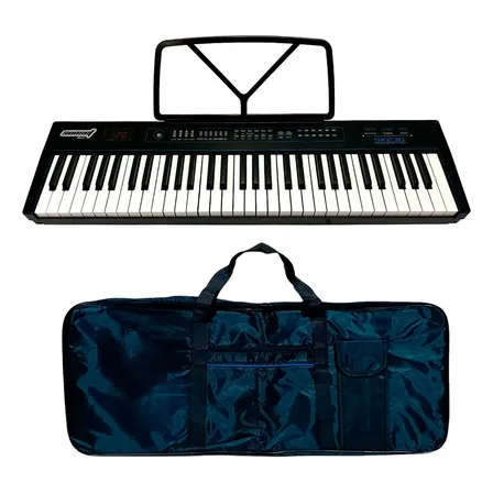 Teclado Órgano 61 Teclas 5 Octavas Sunset Sk230 + Funda Negro