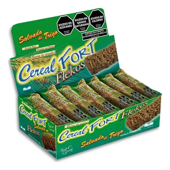 Barrita Cereal Fort Flekos Salvado Fibras X 24u