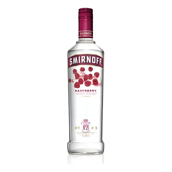 Vodka Smirnoff Raspberry 700ml ((full)). Quirino Bebidas