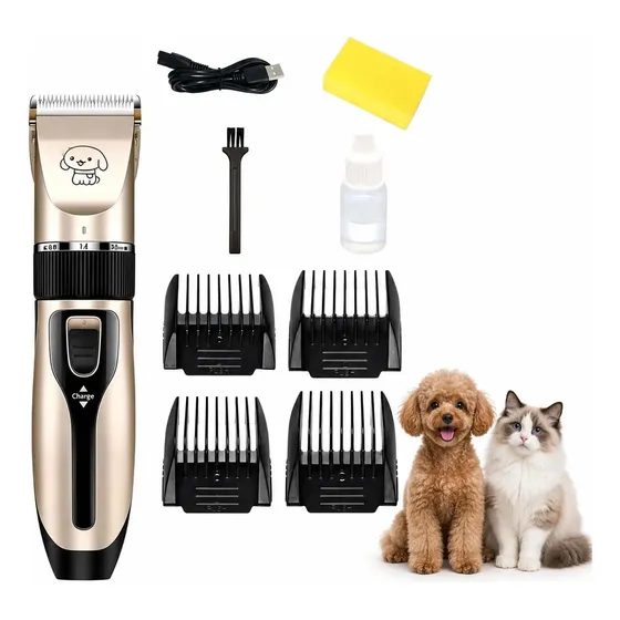 Máquina Cortapelo Para Mascotas Kit Recargable Portátil