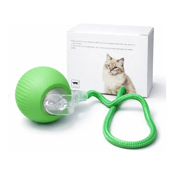 Pelota Para Gato Que Se Mueve Sola Recargable Automática Usb
