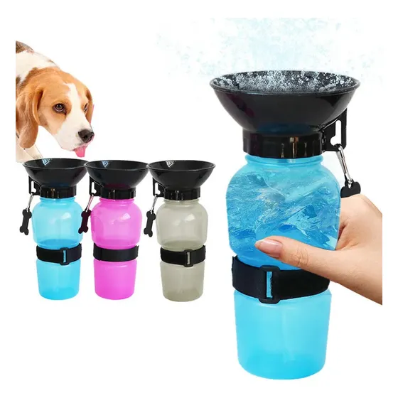 Botella Para Mascotas Perros Portatil Con Bebedero