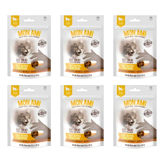 Snack Para Gatos Mon Ami Pollo 50gr Natural Saludable X6
