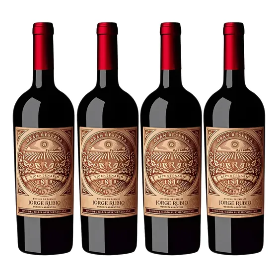 Vino Privado Gran Reserva Bicentenario Malbec Caja X4