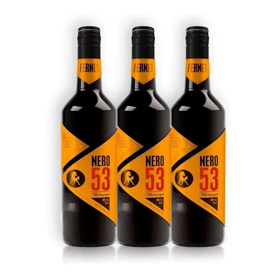 Nero 53 Maracuyá Aperitivo Fernet Destilado Kit X3u 750ml