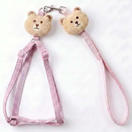 Arnes Pretal Para Perro Con Correa 1.2 S Con Ositos Rosa Bei