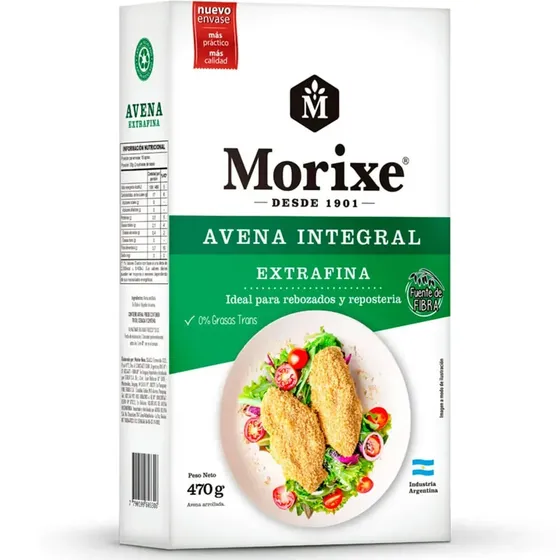 Avena extra fina Morixe caja 470 grs