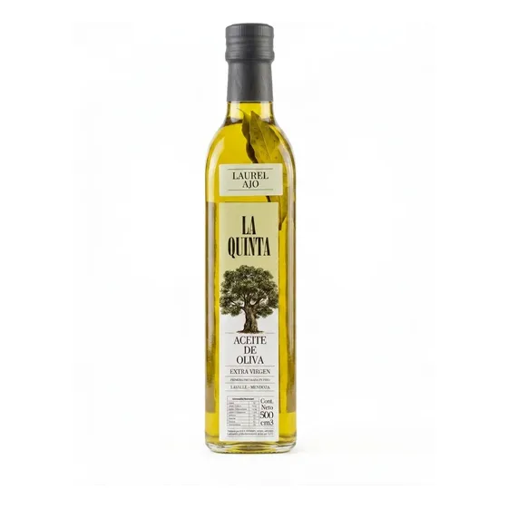 Aceite De Oliva Extra Virgen 500ml Laurel Y Ajo La Quinta