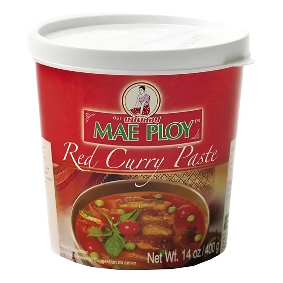 Pasta De Curry Rojo Mae Ploy 400 Grs - Origen Tailandia