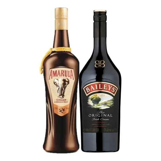 Baileys Irish Cream 750ml + Amarula 750ml. Quirino Bebidas
