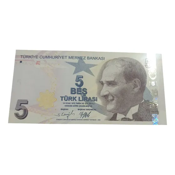 Turquia 5 Liras 2009 Billete Coleccion Unc Sin Circular