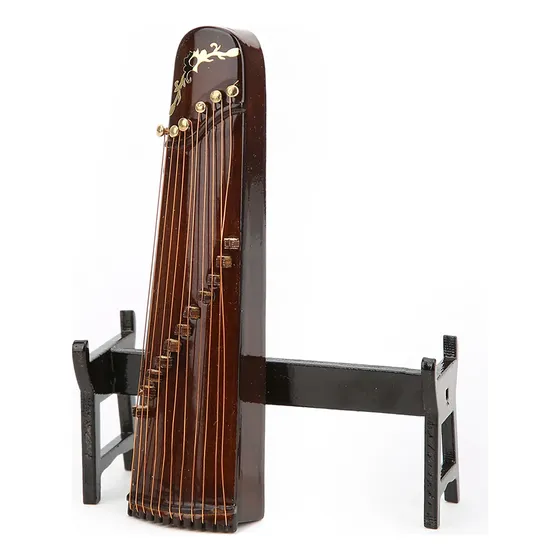 Instrumento Musical De Madera Modelo Cítara China En Miniatu