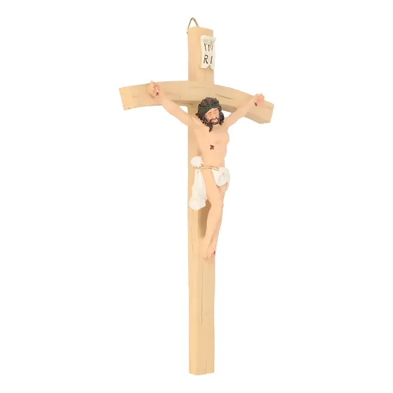 Crucifijo De Jesucristo Para Colgar En La Pared, Hecho A Man