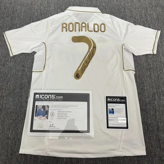 Camiseta Autografiada De Cristiano Ronaldo Del Real Madrid 2