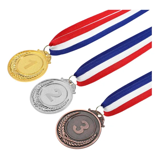 Medallas Gadpiparty 3pcs Oro Plata Bronce Ganadores