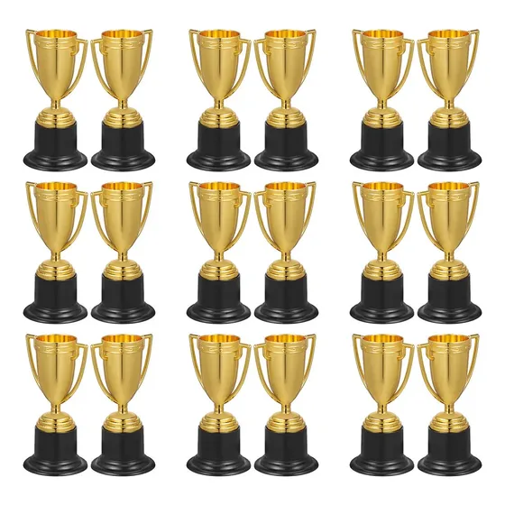 Mini Trofeo De Oro Para Niños, 24 Unidades, Pequeñas Copas D
