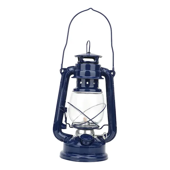 Farol Azul Vintage De Queroseno, Hierro, Oleo, Decoración Para Fiestas Y Bares