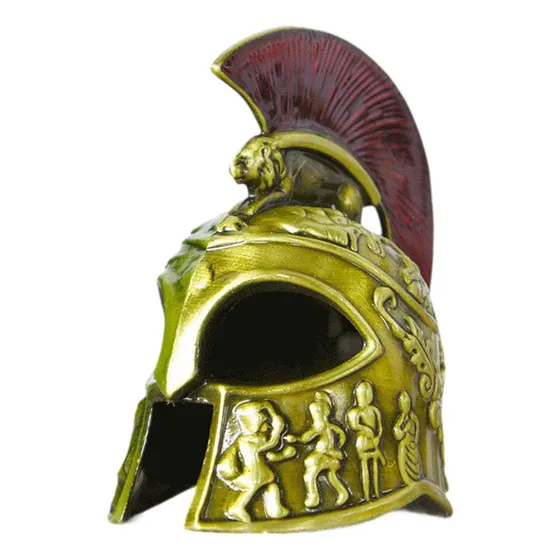 Modelo De Casco Samurái, Casco Espartano Verde Antiguo