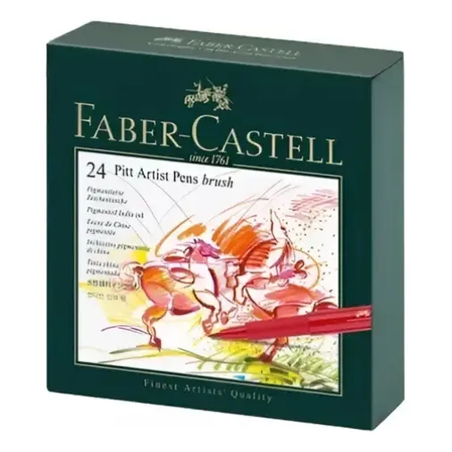 Faber-castel Pitt Artist Brush Pens (paquete 24), Multicolor