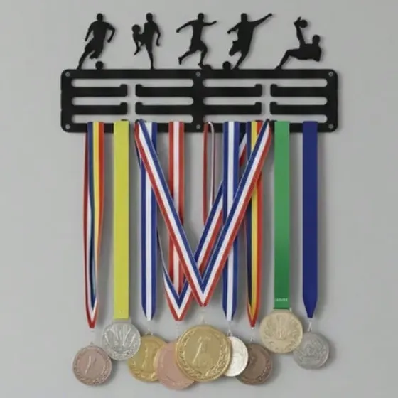 Soporte Metálico Para Medallas De Pared Atletas Nada