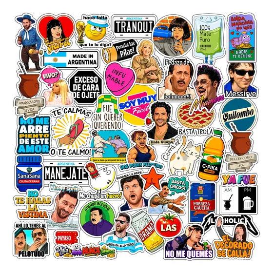 Pack Stickers Calcos X100 Y X50 - Varios Modelos