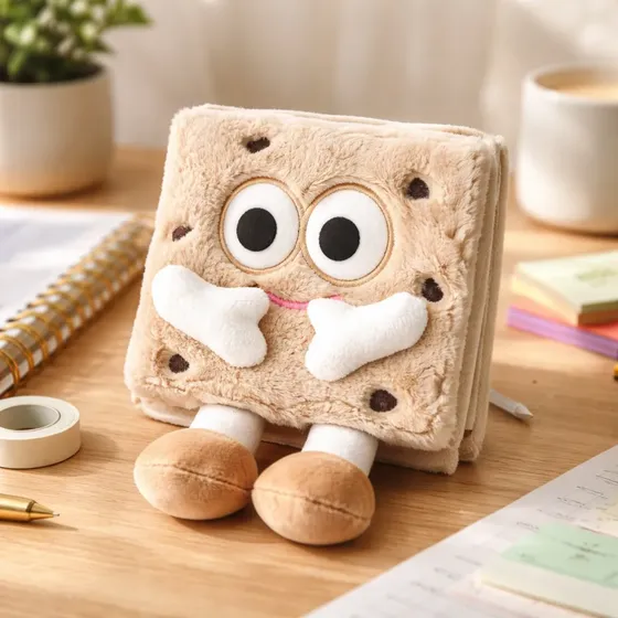 Mini Cuaderno Peluche 3d Animalitos Ultra Suave Caja Regalo