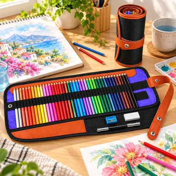 Set Lápices Acuarela Para Niños Arte Pintura 50 Water-soluble Colors