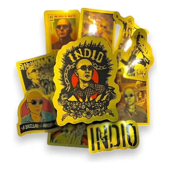 Pack Stickers Indio Solari Rock Edición Especial Termo
