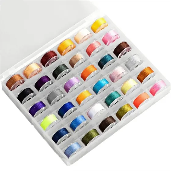 36 Hilos De Coser Y Bobinas, Juego De Hilos De Colores Con S