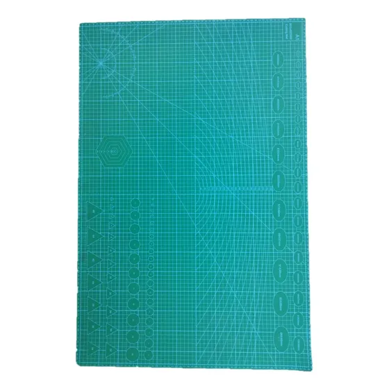 Tabla De Corte A1 Grande 60x90cm 3mm de espesor con refuerzo de PVC mas resistente verde oscuro
