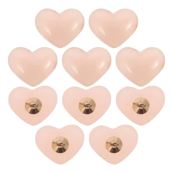 Botones En Forma De Corazón, 10 Unidades, Botones Para Coser