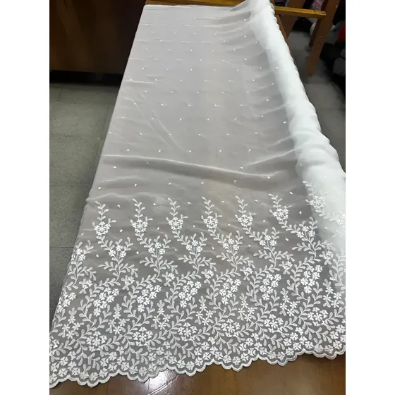 Organza Bordada Para Novias