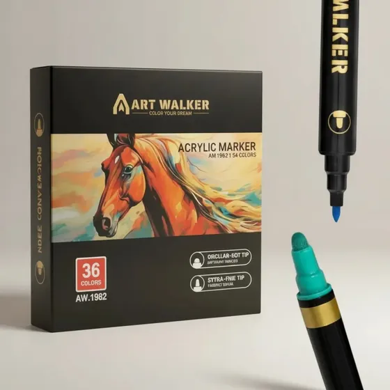 Marcadores Acrilico Doble Punta Art Walker