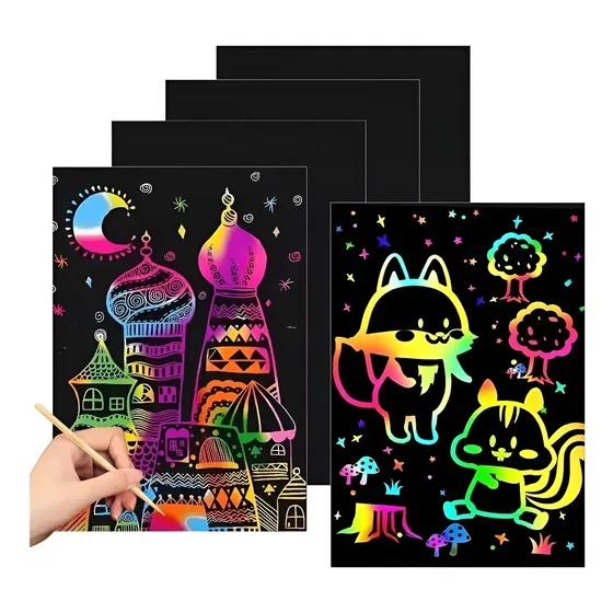 Papel Mágico C/ Lápiz De Bolsillo Dibujo Arte Hoja Didáctico
