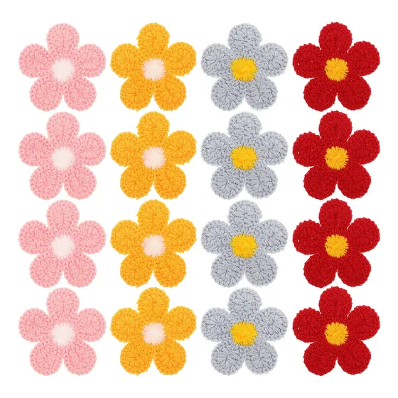 Apliques Bordados Pequeños De 40 Piezas: Bonitos Parches Flo