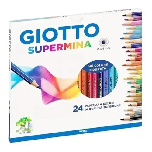 Lapices Giotto Supermina X 24 (Mina 3.8 Mm)