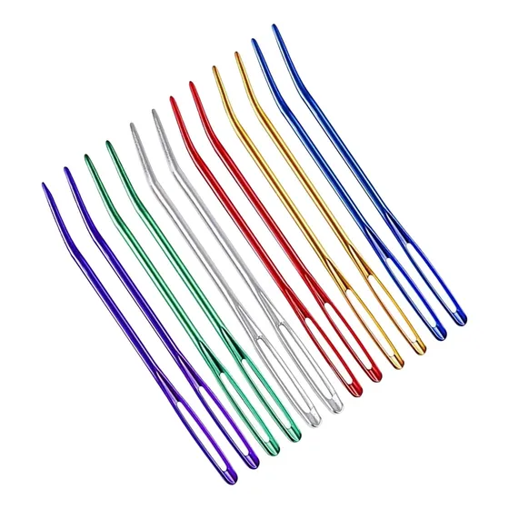 Juego De Agujas De Hilo De 12 Piezas, Kit De Ganchillo,
