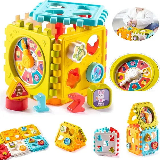 Juguete Bebe Educativo Cubo De 6 En 1 Actividades Didactico